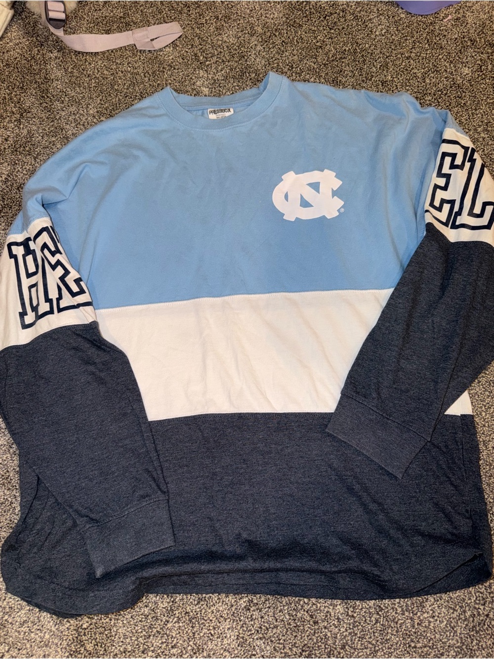 North Carolina Tar Heels Colorblock Long Sleeve Sweatshirt
